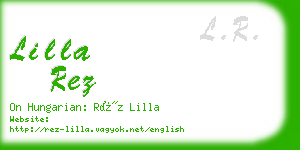 lilla rez business card